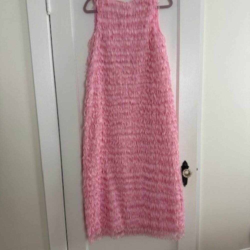 Pink fringe dress
